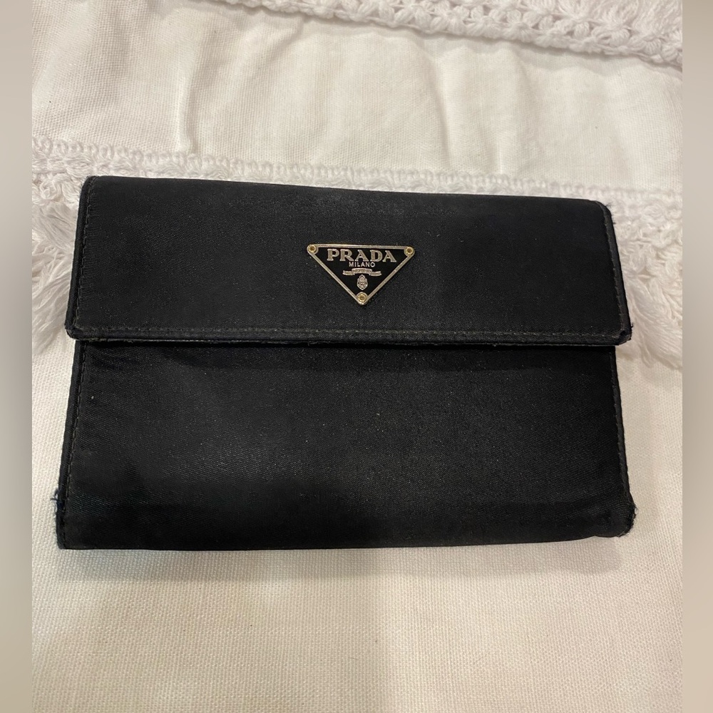 PRADA Black Nylon Wallet